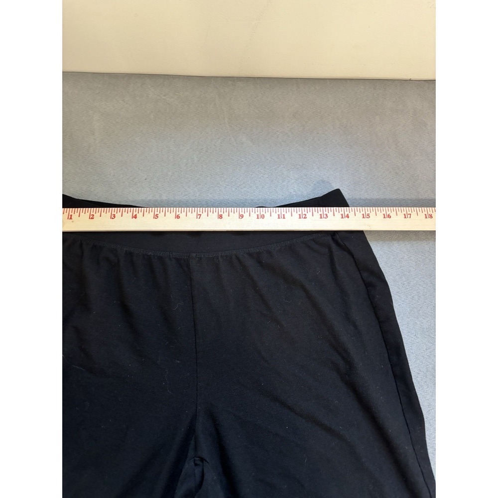 Eileen Fisher Stretch Crepe Slim Ankle Pants Sz PS Slit Hem Minimalist Capsule - Picture 3 of 9